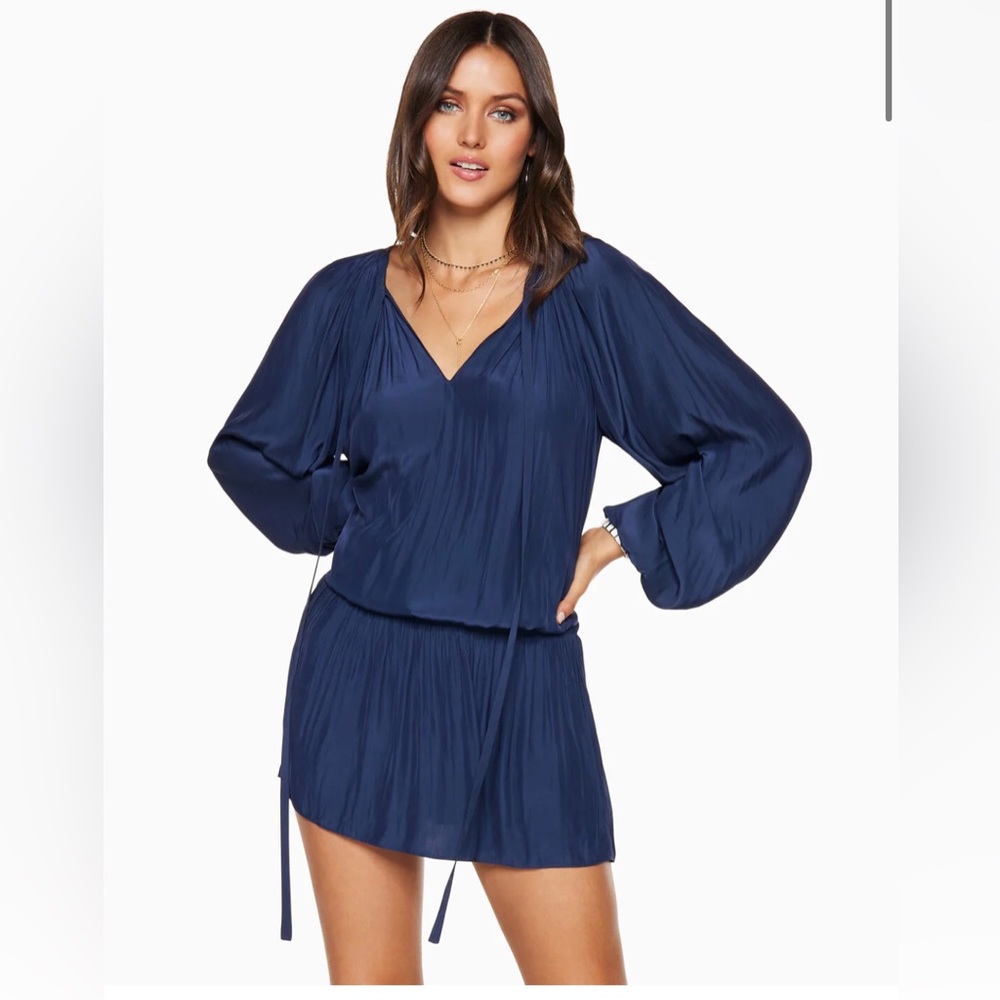 Ramy Brook Paris Blouson Minidress Navy size small Great condition worn once